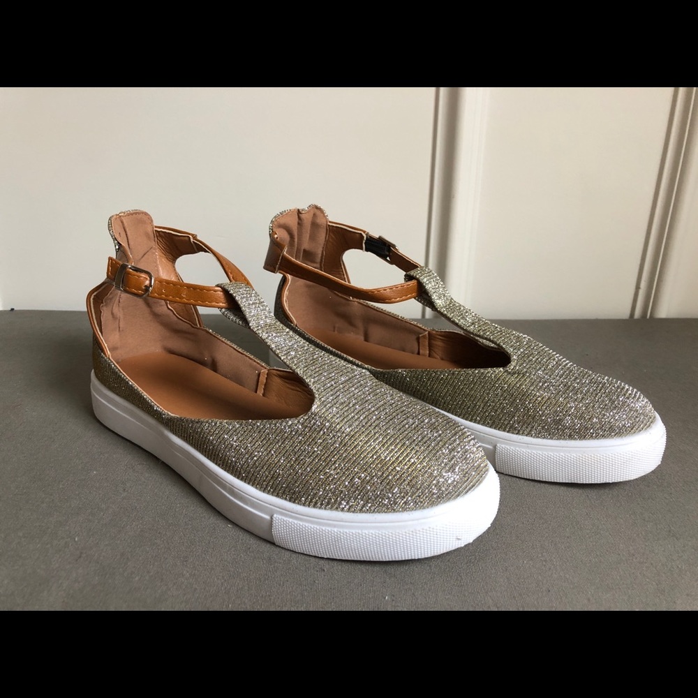 Fashion sneakers (gold/tan)